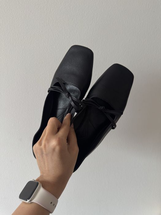 Кожаные балетки Zara, 37р