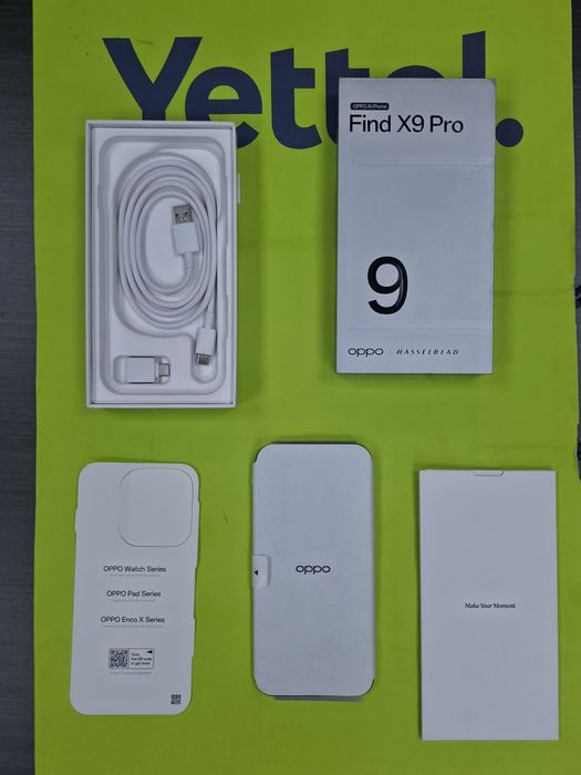 ***КАТО НОВ 512GB Oppo Find X9 Pro Гаранция Yettel 2030г. Titanium Charcoal