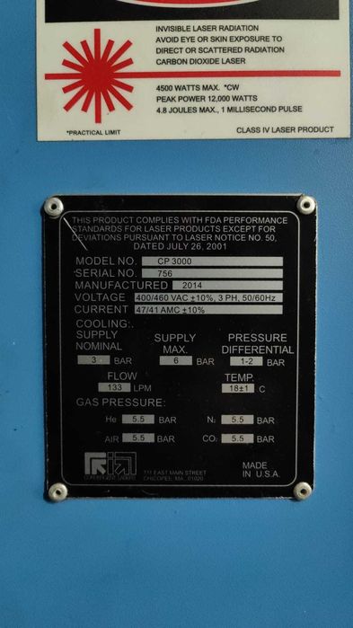 Laser CNC prima power CP3000 - model 2014