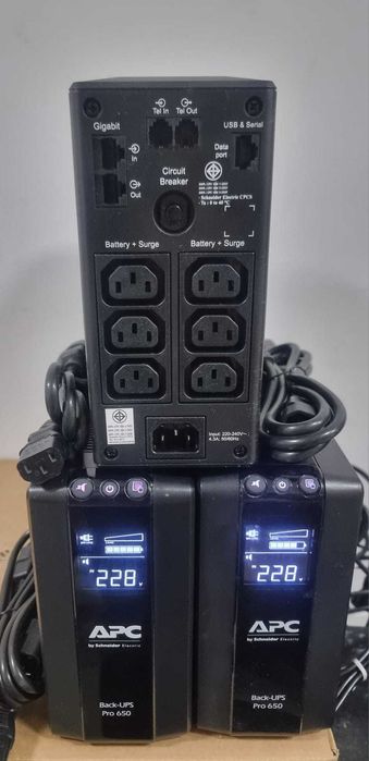 UPS APC Schneider Electric Back-UPS Pro BR650MI – 650VA / 390W ( 2 buc)