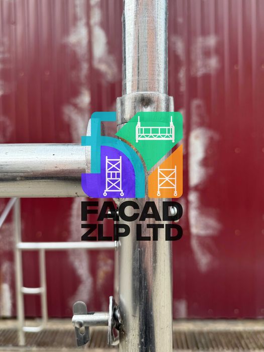 Сборные фасадные леса, оцинкованные, легкие, с настилом в комплекте