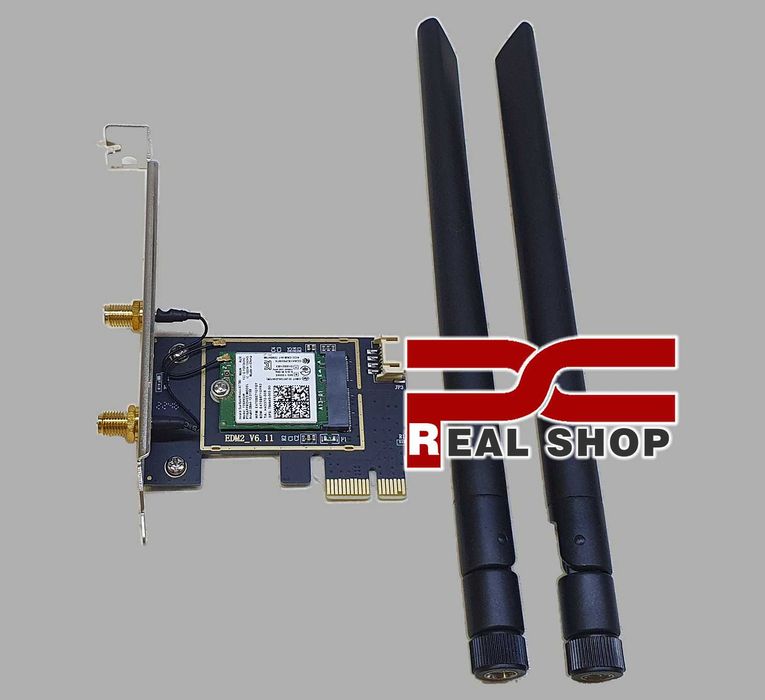 Intel Wireless AC8265 AX200 AX210 M2 WIFI 5G/Blooetooth 2 антенны 8dBi