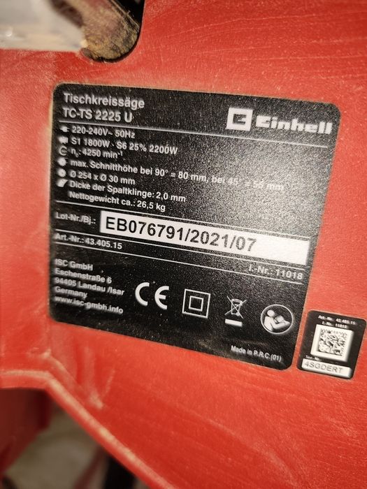 Vand circular Einhell