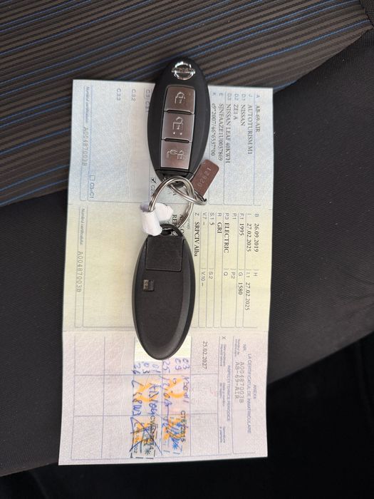 Nissan Leaf 2019 Full Electric 40KWH 78.000 KM USOR AVARIAT / AVARIATE