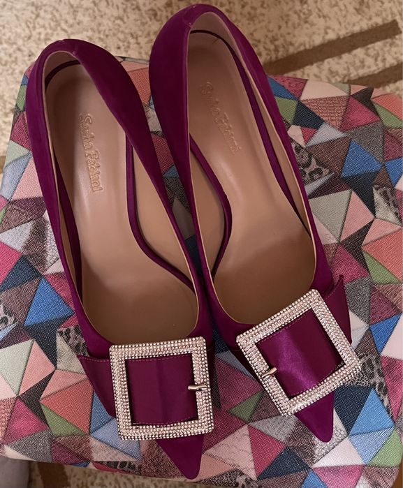 Туфли с каблуком, стильные, красивые