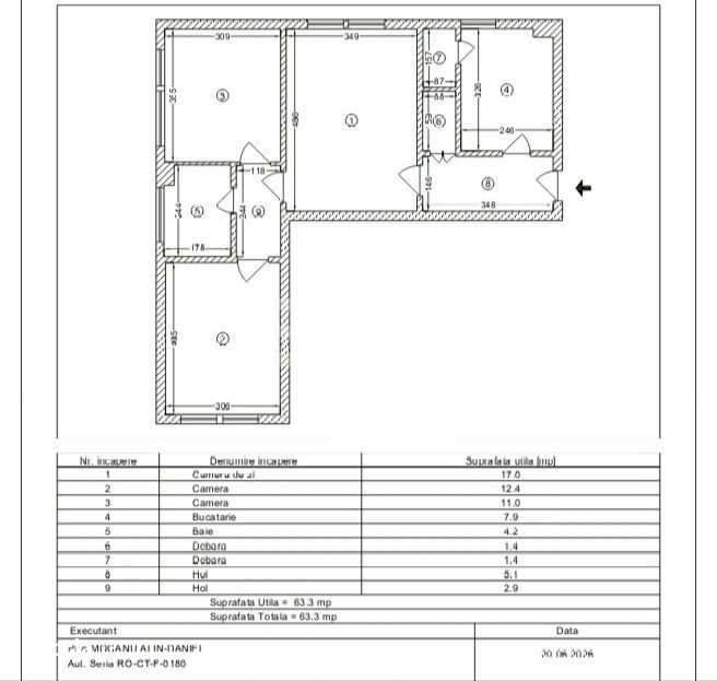 De vanzare apartament 3 camere, parter, zona centrala, Constanta
