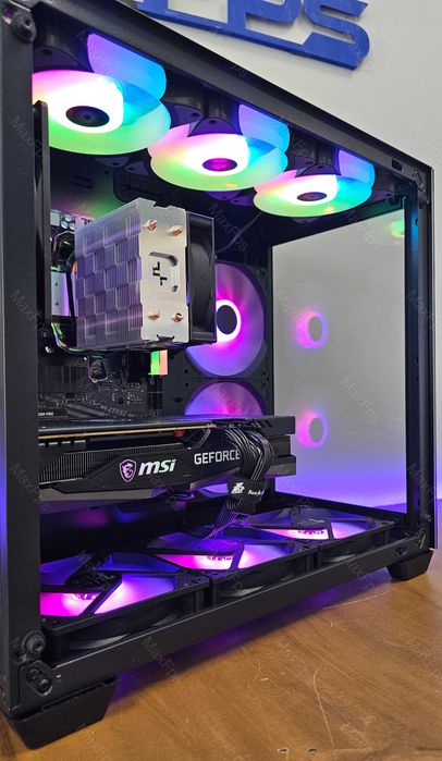 НОВО! RTX 3060TI, Ryzen 5 7500F, 32GB DDR5, 650W Геймърски компютър