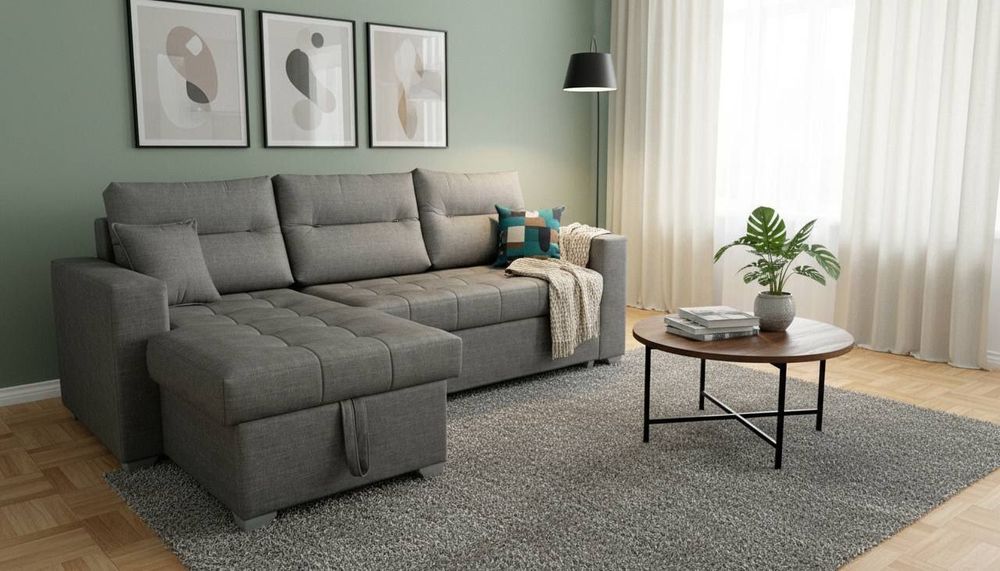 Компактный угловой диван