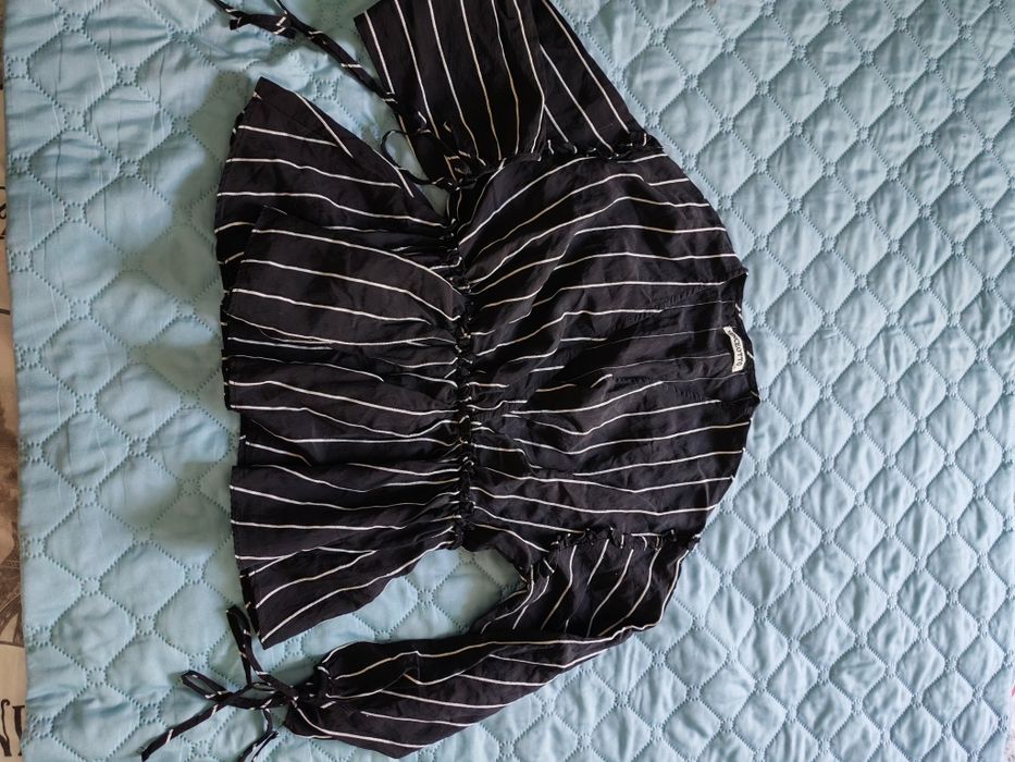 Стилна дамска блуза на райе