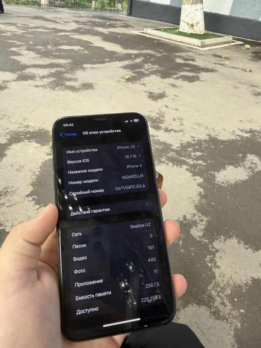 Iphone x 246 gb akumulyatr 100