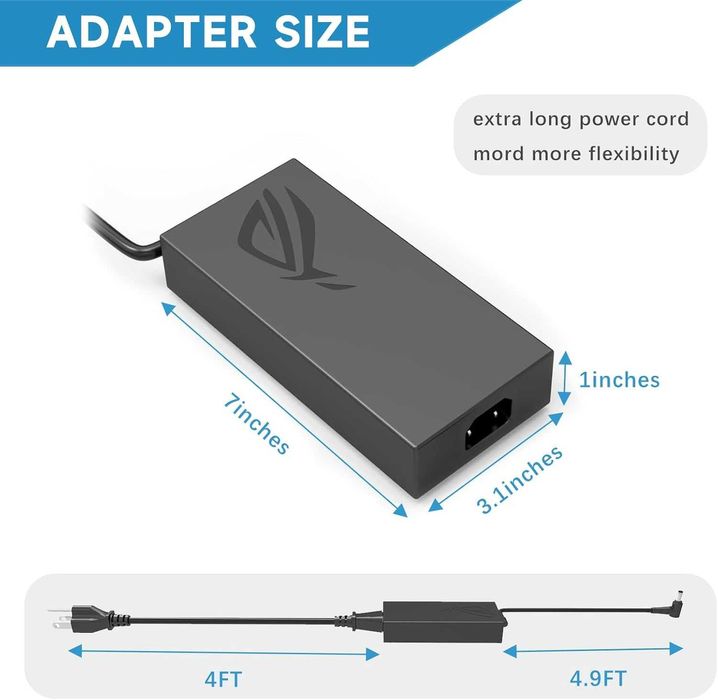 280W зарядно за лаптоп за Asus Rog Flow X16 Rog Strix G15 G16,14A/20V