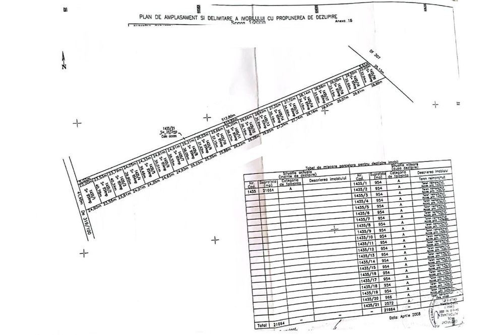Vanzare teren intravilan Cernica_Tânganu, lot 954mp