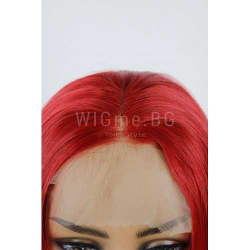 НОВА дълга права лейс фронт перука- Йоланда