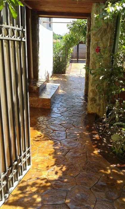 Beton amprentat elicopterizat pavaj pavele construcții tencuială gard