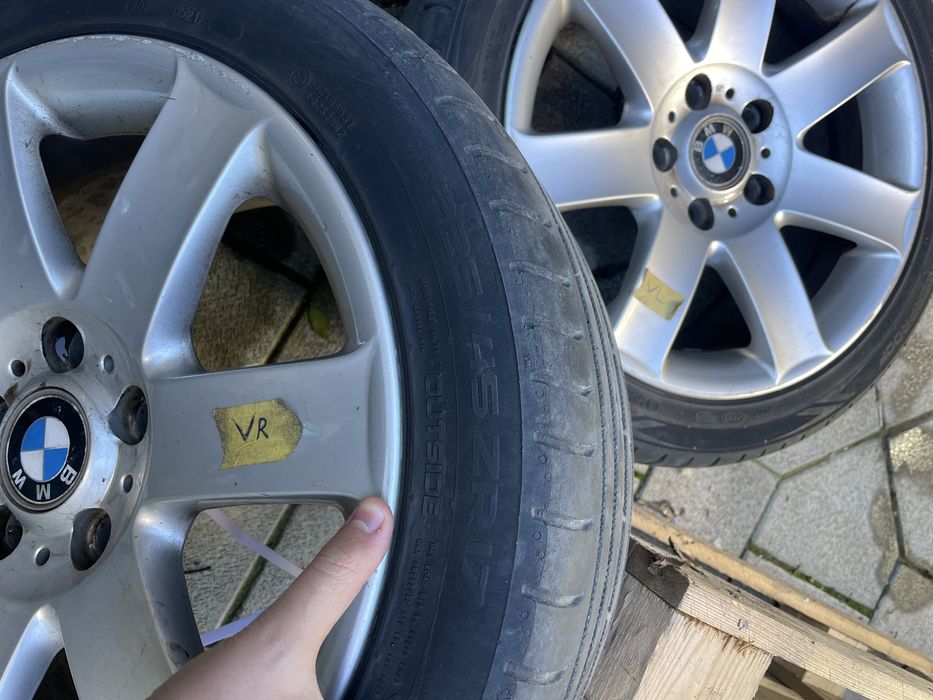 Set roți originale BMW 17” – jante aliaj + anvelope vară 225/45 R17