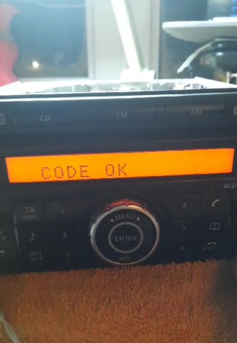 Navi  lcn nissan radio code