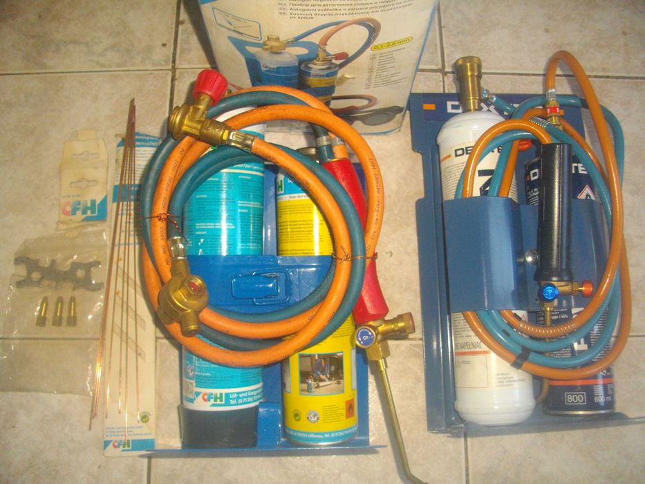 НОВ ОКСИЖЕН Мини Газозаваръчна Горелка Пропан-Бутан и Кислород DEXTER