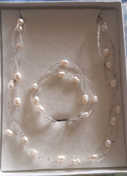 Сребро сет с тюркоаз, Ин и Ян, етно ръчна изработка