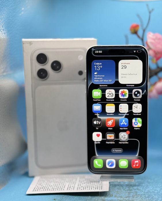 ГАРАНЦИОНЕН!!! Apple iPhone 17 Pro Max, 256GB, 5G, Silver