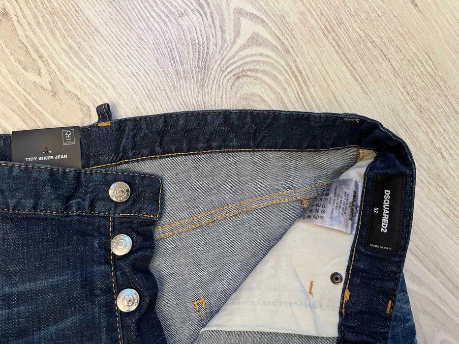 Dsquared2 blugi Tidy Biker Jean 52 italy, sau XL, retail 625 euro