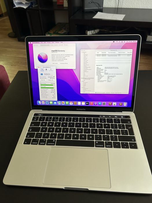 Macbook Pro 13" A1706 i5 16 GB RAM 256 GB SSD 619 cicluri