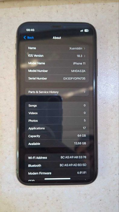 iphone 11 yaponiya versiyasi.