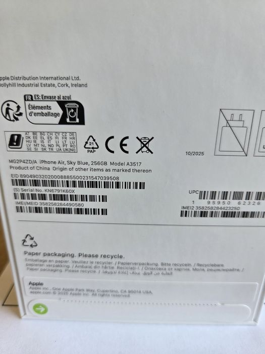 IPhone 17 AIR 256GB Sigilate/Garanție