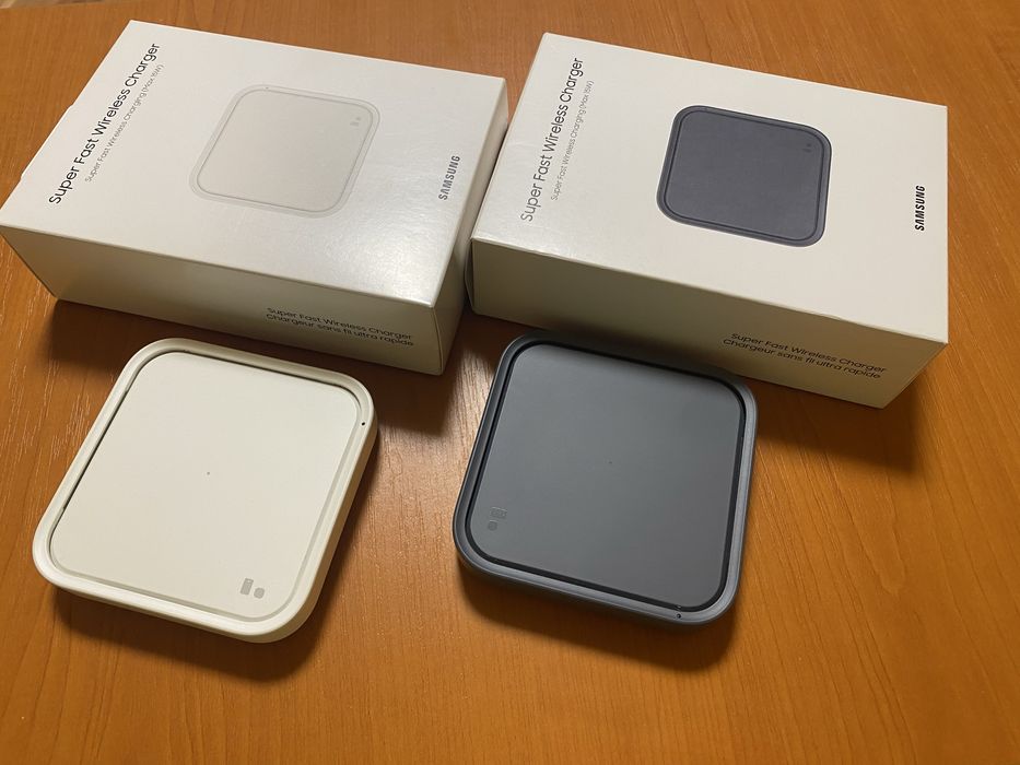 Incarcator Samsung Fast Wireless Charger 15W cu cablu USB-C si incarcator retea