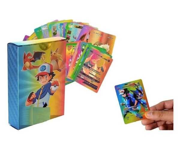 Карти Покемон / Pokemon Cards . Златни и цветни PVC POKEMON карти 55бр