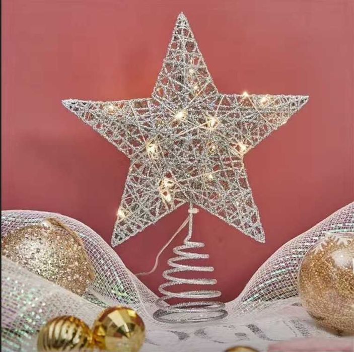 Светящаяся звезда-верхушка для новогодней ёлки