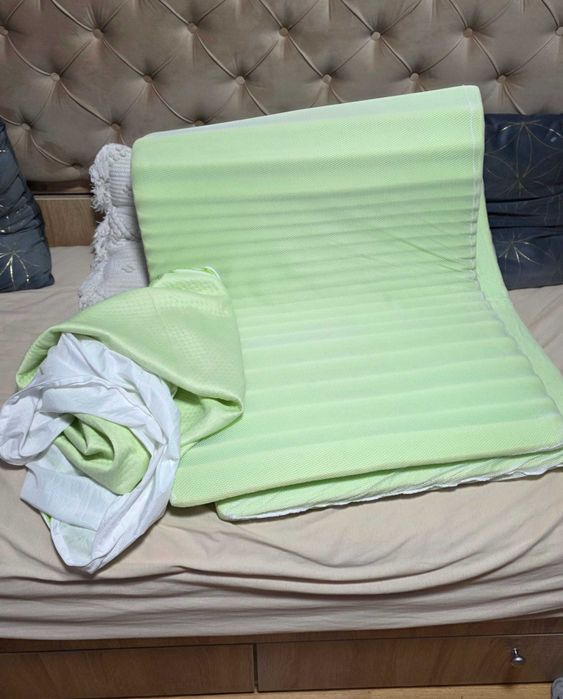 Topper saltea Dormeo Aloe Vera 5Z, 70 x 190 cm, cu spuma Orthocell