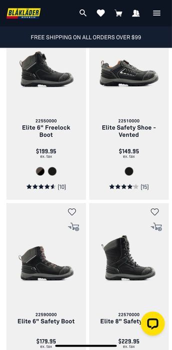 Работни обувки с метално бомбе BLAKLADER . Размер 42