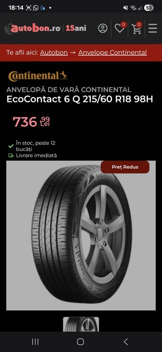 Cauciucuri Continental EcoContact6Q