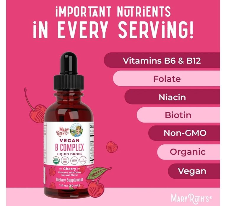 Vegan B complex,Mary Ruths, vitamin b,stress, Energiya,б комплекс