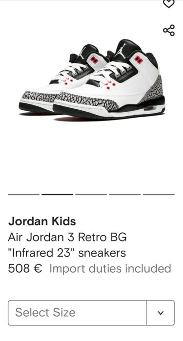 Vand Lot  Jordan Retro 3+ Jordan Retro 7 (USA)