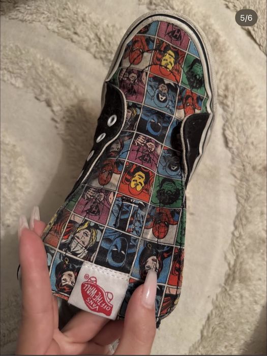 Custom design marvel Vans, кецове  универсални и за мъж и за жена