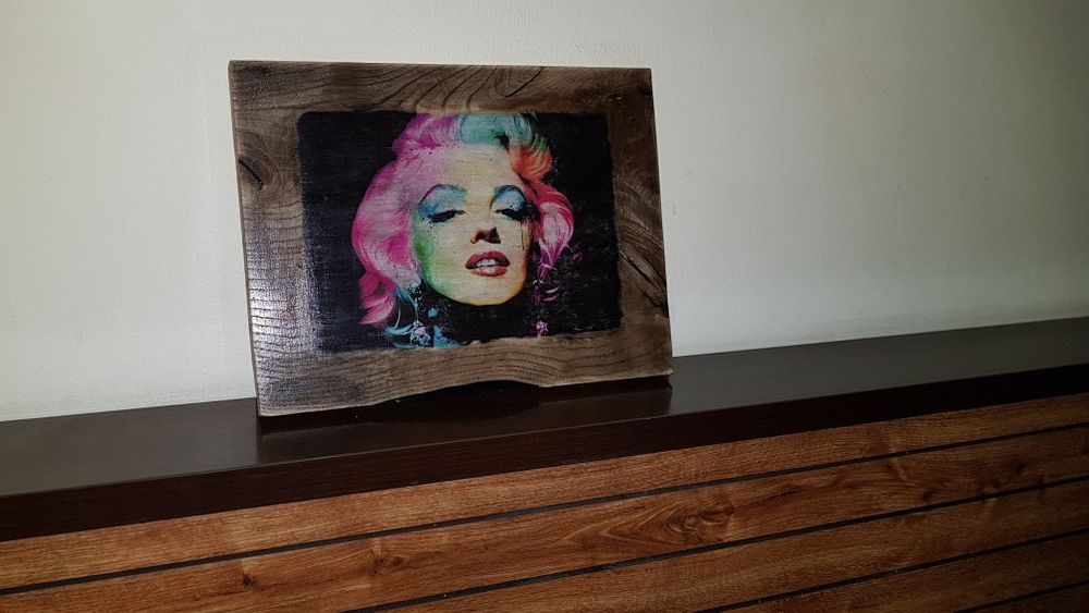 Картина на дереве дуб