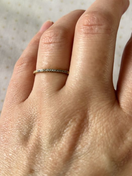 Колечко серебряное с бриллиантами