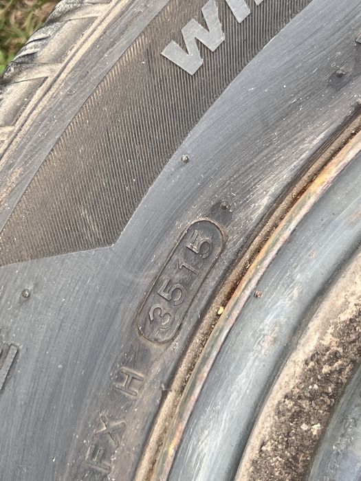 Anvelope  205/55/16 Hankook cu jante de tabla 5x112