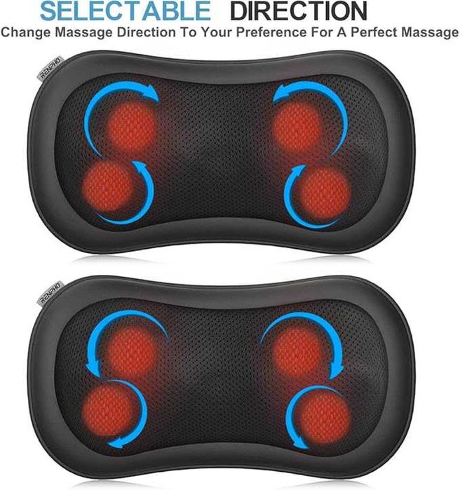 Масажна възглавница RENPHO с термо функция, шиацу 3 скорости