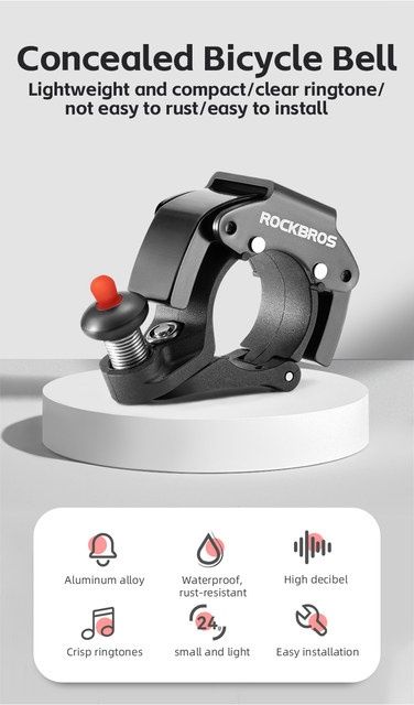 Sonerie aluminiu Rockbros claxon puternică clara bicicleta trotineta