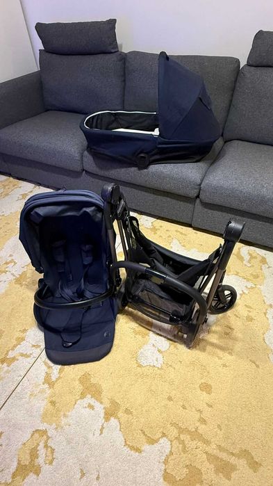Cărucior 3 in 1 Cybex Melio Carbon + landou + scoică Aton 5 + CADOU-uri
