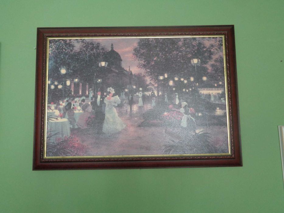 Продавам -Рядка рамкирана картина "Elegant Evening / Would You Like Some Flowers?" – Christa Kieffer