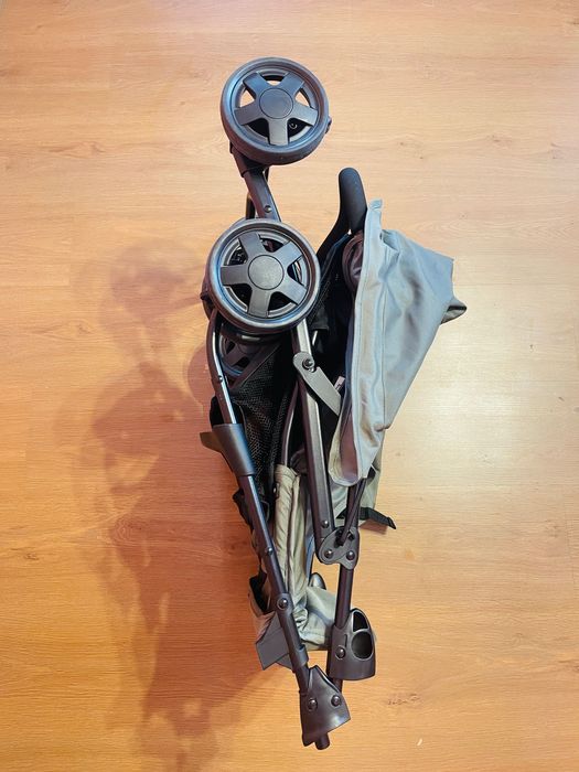 Hauck Buggy Sport Olive – лека сгъваема детска количка 5.9 кг с легнало положение, от раждане до 15 кг, голяма кошница за багаж
