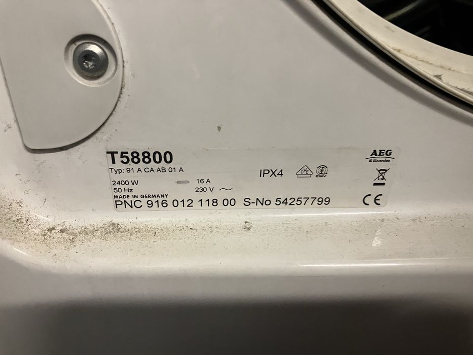 AEG lavatherm elektrolux  t5800 сушилня