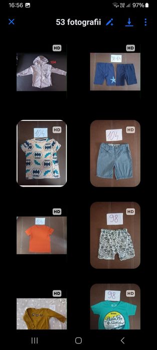 Lot haine baietel 98-104