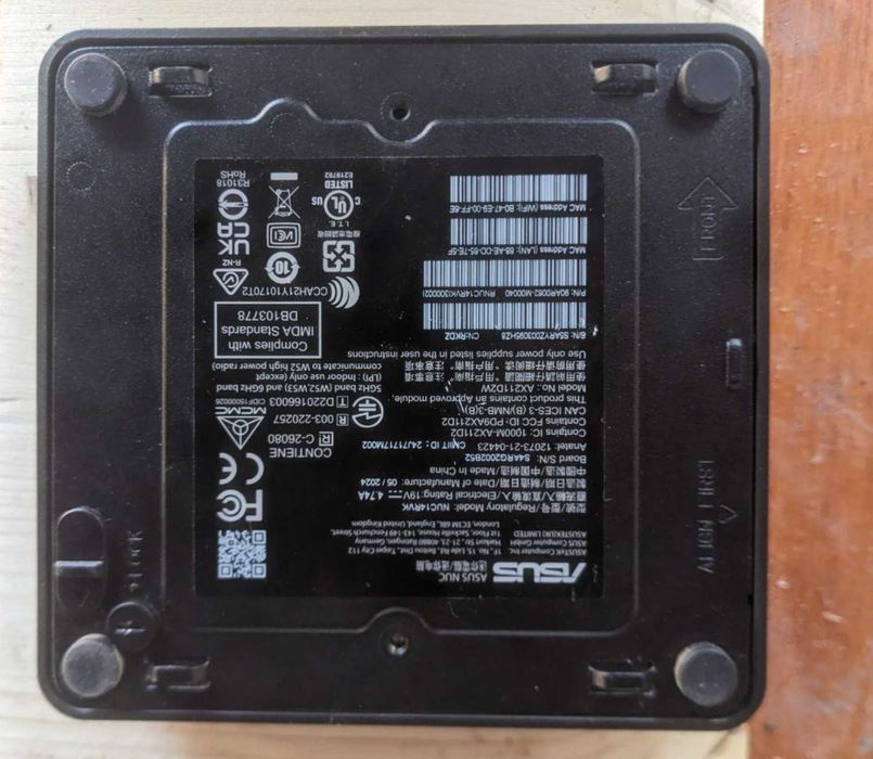 Mini PC Asus NUC 14 PRO slim kit, Intel Core i3 100U, fara RAM