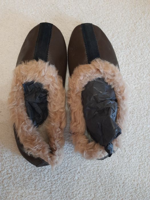 Домашни  пантофи от естествена кожа