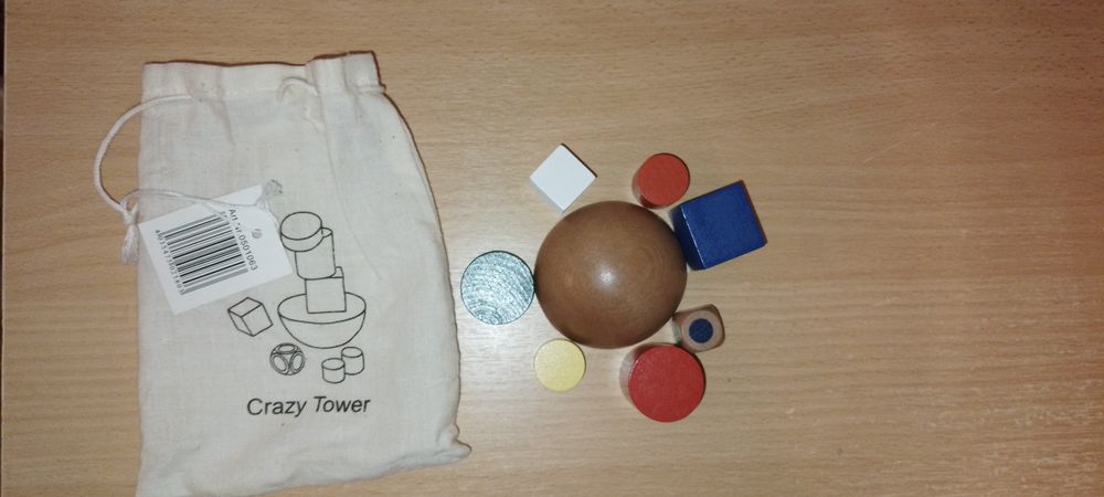 Настолна игра Wheel Ville, игра Crazy tower, декоративна мека топка