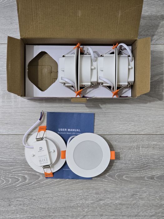 Set 6 spoturi LED DUSKTEC încastrate inteligente, cu Alexa